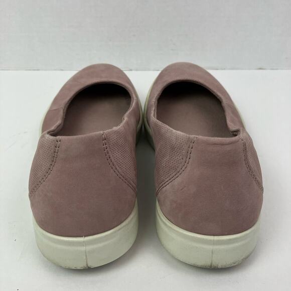 ECCO Women's 6 Barentz Ballet Slip on Loafers Dusty Pink Nubuck Comfortable - Picture 11 of 16